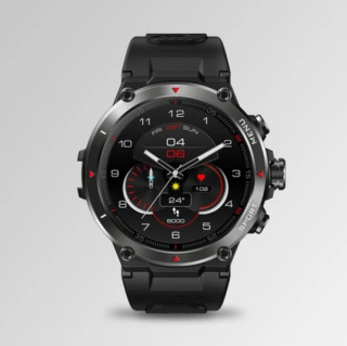 Smartwatch Zeblaze Stratos 2 Meteorite Czarny | GPS NiebieskiTOOTH 5 ATM