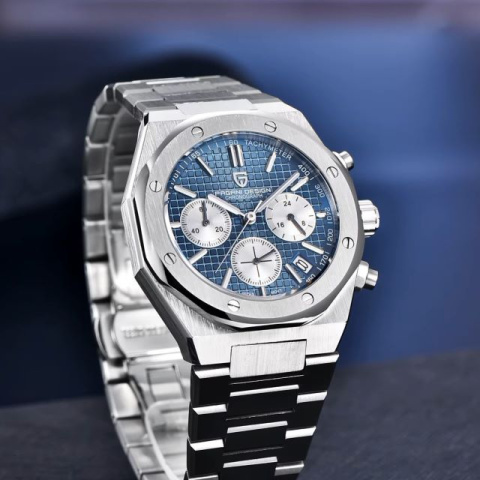Zegarek kwarcowy Pagani Design 1707 | Niebieski 10 Bar Szafir Zegarek kwarcowy Pagani Design 1707 | Niebieski 10 Bar Szafir