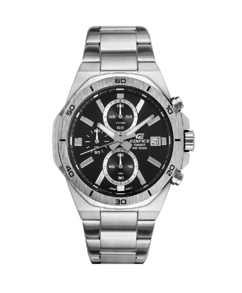 Zegarek kwarcowy Casio Edifice EFV-640D-1AVUEF | Czarny 10 bar