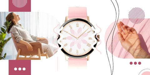 Smartwatch Giewont Supernova SmartCall GW330-1 Rose Gold Shine/Powder Pink