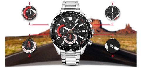 Zegarek Męski CASIO EDIFICE EFV-620D-1A4VUEF 10 BAR