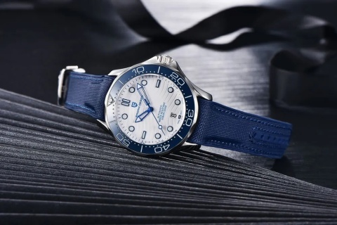 Zegarek automatyczny Pagani Design 1685 | Niebieski Seamaster 10 Bar Szafir Zegarek automatyczny Pagani Design 1685 | Niebieski Seamaster 10 Bar Szafir