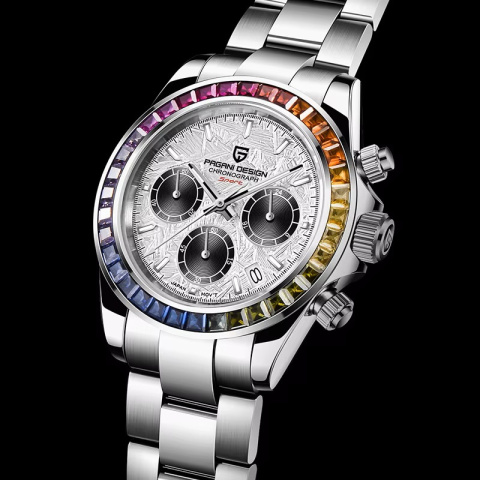 Zegarek kwarcowy Pagani Design 1644 | Kolorowy Daytona 10 Bar Szafir Zegarek kwarcowy Pagani Design 1644 | Kolorowy Daytona 10 Bar Szafir