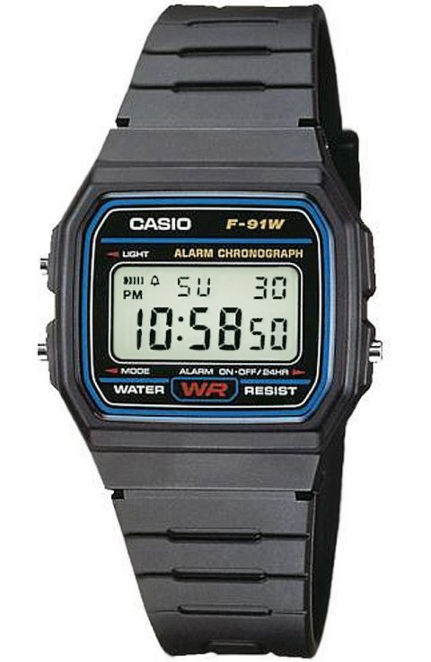 Zegarek Męski CASIO F-91W-1YEG + BOX