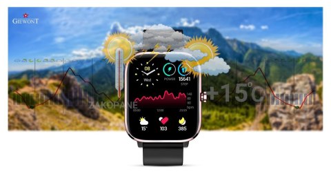 Smartwatch Giewont Dynamic SmartCall GW230-3 - Rose Gold/Black Effect