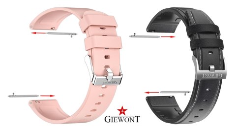 Teleskop GIEWONT Stalowy 20 mm do Pasek/Bransoleta SMARTWATCH GWT20